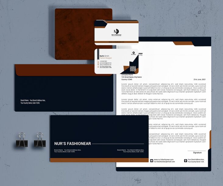Corporate Stationery Set Free Download